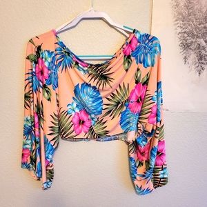 Floral off the shoulder top